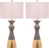 Safavieh Iris 305-Inch H Table Lamp Grey/Gold Mirror 