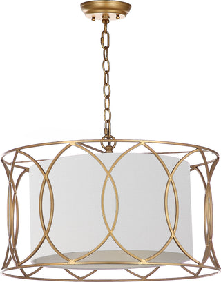 Safavieh Silas 215-Inch Dia Adjustable Pendant Lamp Gold 