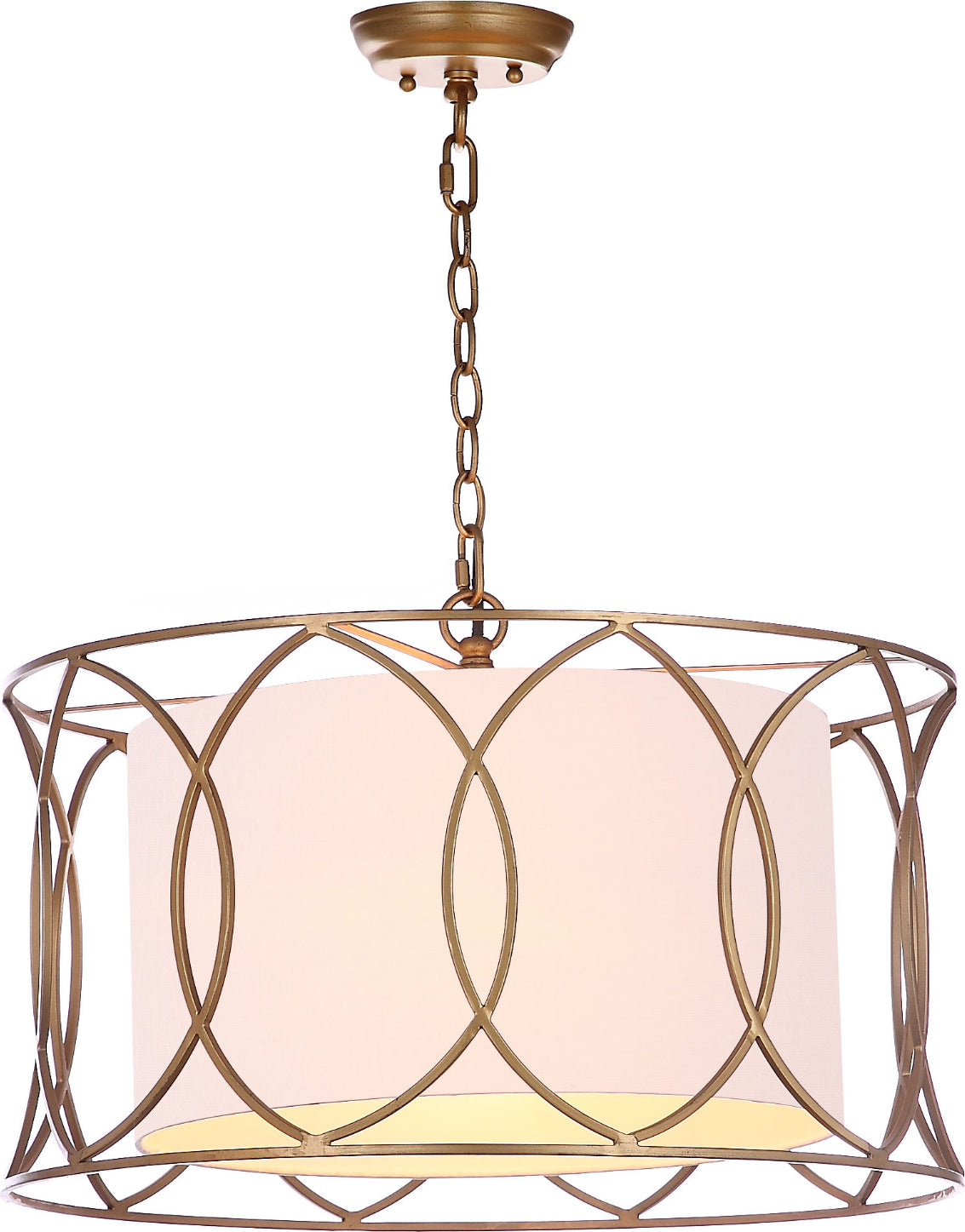 Safavieh Silas 215-Inch Dia Adjustable Pendant Lamp Gold main image