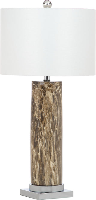 Safavieh Sonia Faux Marble 3125-Inch H Table Lamp Brown Mirror 