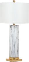Safavieh Sonia Faux Marble 3125-Inch H Table Lamp Black/White Mirror 