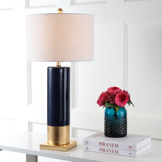 Safavieh Dolce 31-Inch H Table Lamp Navy/Gold 