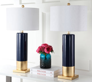 Safavieh Dolce 31-Inch H Table Lamp Navy/Gold 