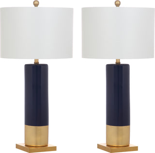 Safavieh Dolce 31-Inch H Table Lamp Navy/Gold 