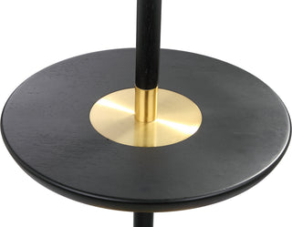 Safavieh Janell 65-Inch H End Table Floor Lamp Black Mirror 