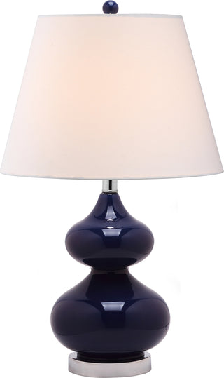 Safavieh Eva 24-Inch H Double Gourd Glass Lamp Navy Mirror main image