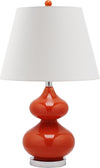 Safavieh Eva 24-Inch H Double Gourd Glass Lamp Blood Orange 