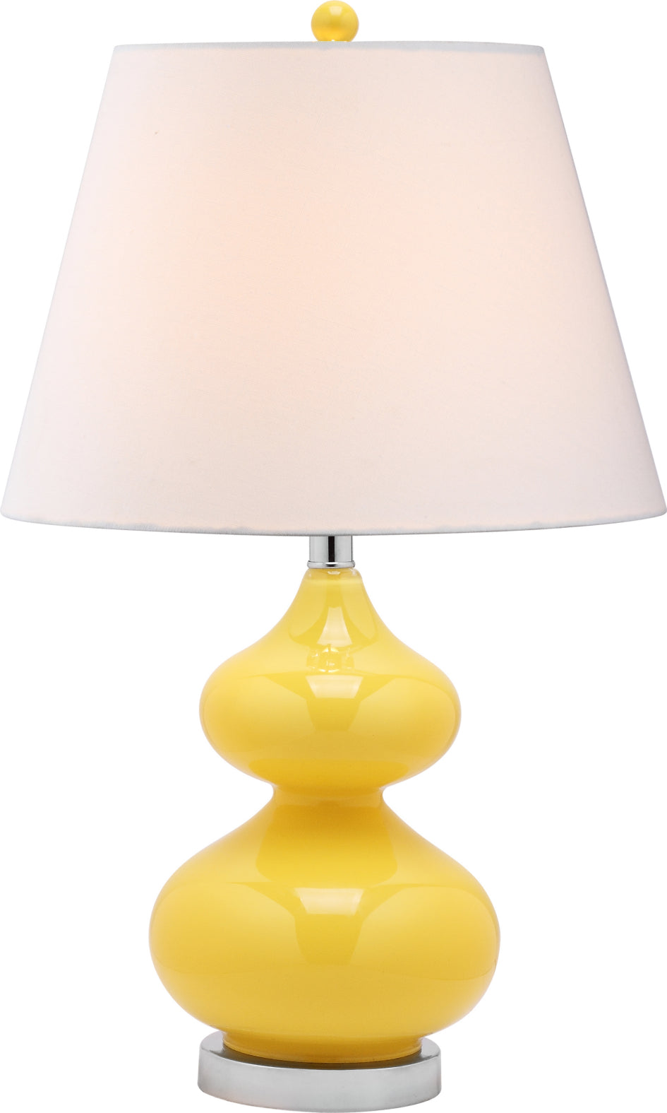 Safavieh Eva 24-Inch H Double Gourd Glass Lamp Yellow Mirror main image