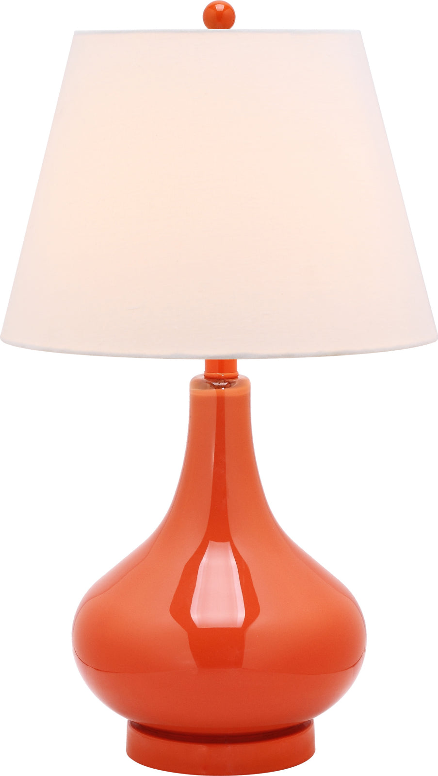 Safavieh Amy 24-Inch H Gourd Glass Lamp Blood Orange main image