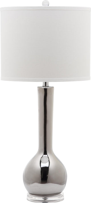 Safavieh Mae 305-Inch H Long Neck Ceramic Table Lamp Silver Mirror 