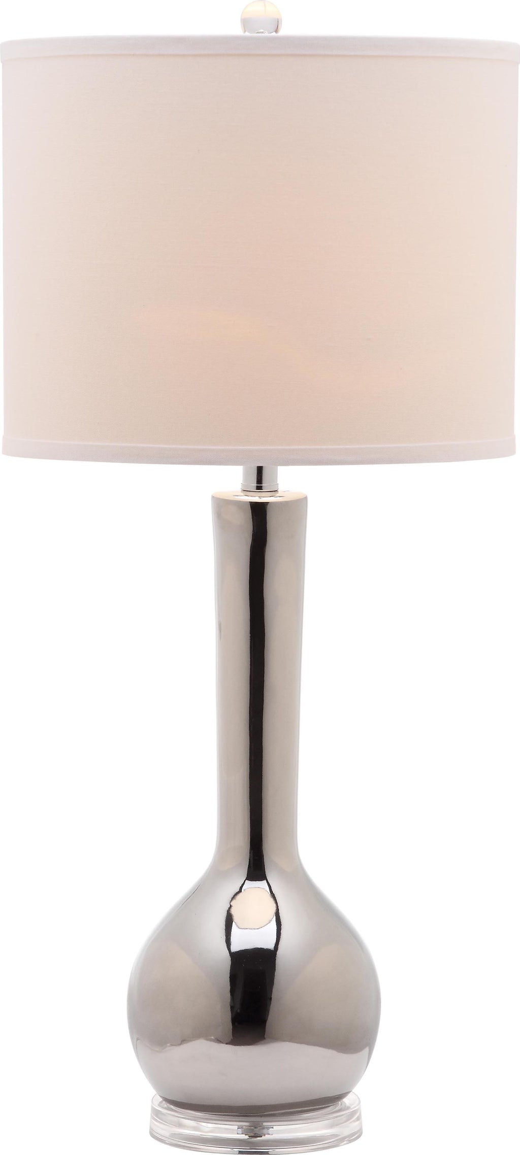 Safavieh Mae 305-Inch H Long Neck Ceramic Table Lamp Silver Mirror main image