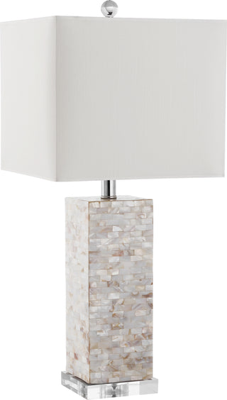 Safavieh Homer 26-Inch H Shell Table Lamp Cream 