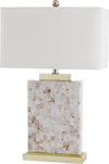 Safavieh Tory 245-Inch H Shell Table Lamp Cream Mirror 