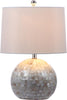 Safavieh Nikki 21-Inch H Shell Table Lamp White Mirror main image