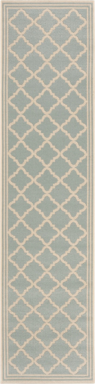 Safavieh Linden LND121K Aqua/Cream Area Rug 