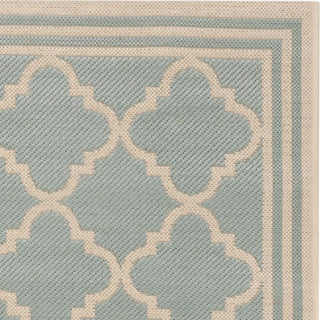 Safavieh Linden LND121K Aqua/Cream Area Rug 