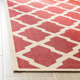 Safavieh Linden LND122Q Red/Creme Area Rug Detail Image