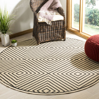 Safavieh Linden LND123Z Creme/Black Area Rug 