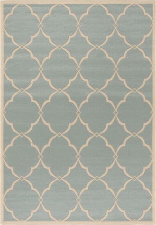 Safavieh Linden LND125K Aqua/Cream Area Rug main image