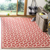 Safavieh Linden LND127Q Red/Creme Area Rug Lifestyle Image Feature