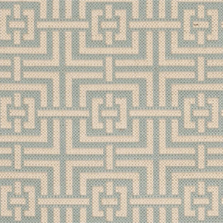 Safavieh Linden LND128K Aqua/Cream Area Rug 