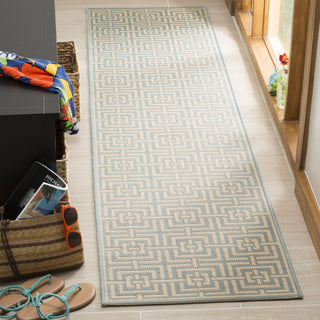 Safavieh Linden LND128K Aqua/Cream Area Rug  Feature