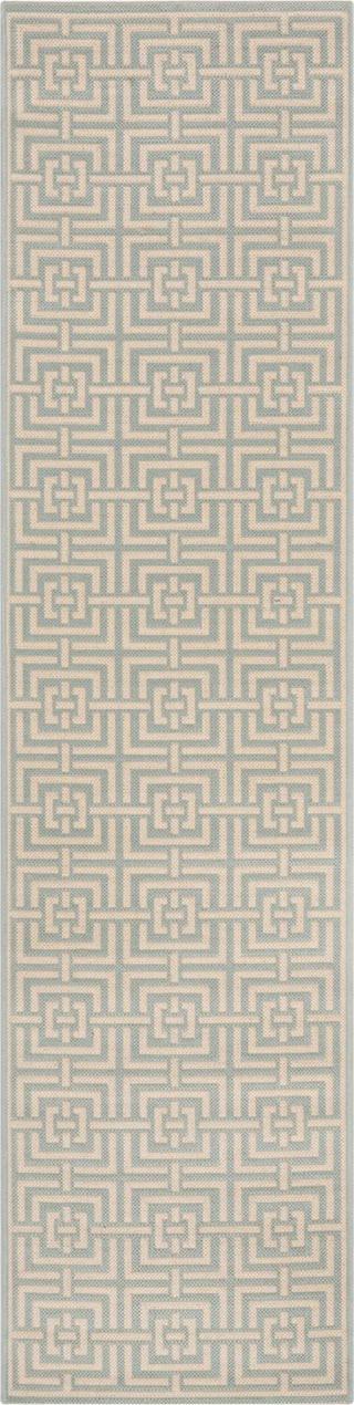 Safavieh Linden LND128K Aqua/Cream Area Rug 