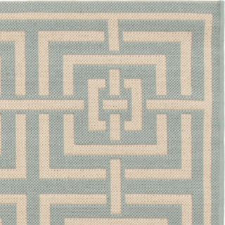 Safavieh Linden LND128K Aqua/Cream Area Rug 