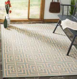 Safavieh Linden LND128K Aqua/Cream Area Rug 