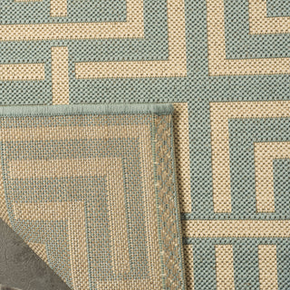 Safavieh Linden LND128K Aqua/Cream Area Rug 