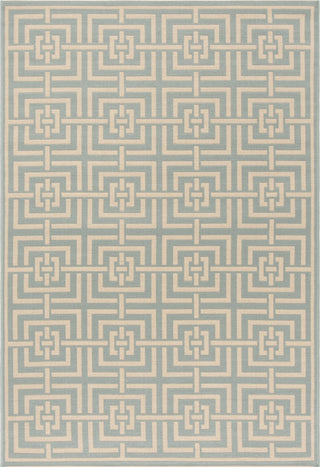 Safavieh Linden LND128K Aqua/Cream Area Rug main image