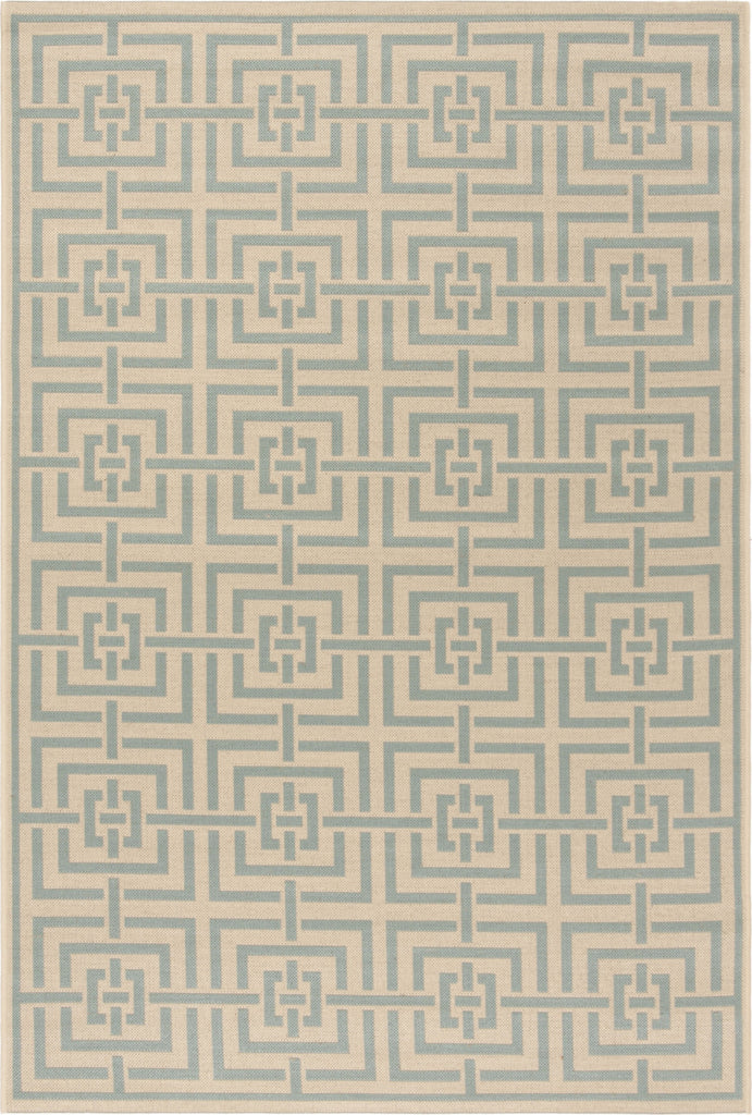 Safavieh Linden LND128L Cream/Aqua Area Rug main image