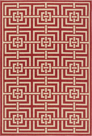 Safavieh Linden LND128Q Red/Creme Area Rug 4' Image