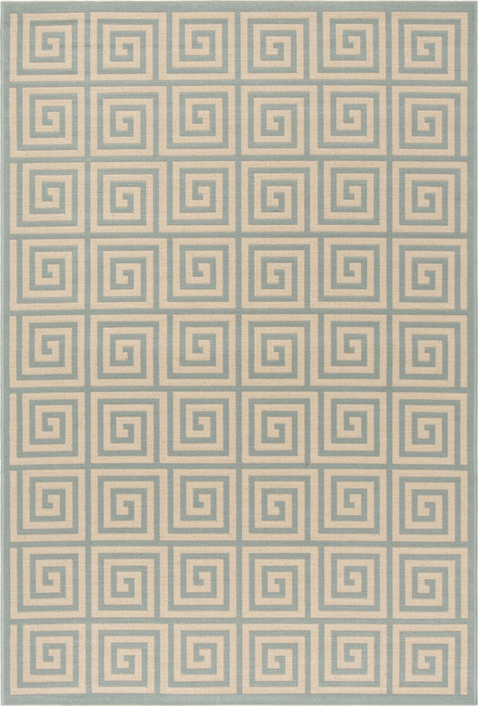 Safavieh Linden LND129L Cream/Aqua Area Rug main image