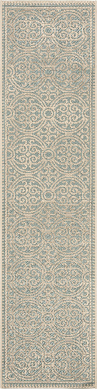 Safavieh Linden LND134L Cream/Aqua Area Rug 