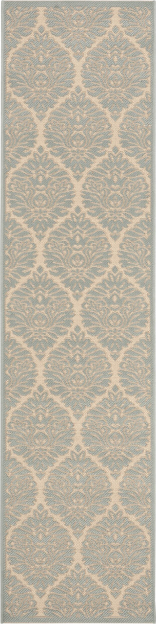 Safavieh Linden LND135L Cream/Aqua Area Rug 