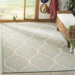 Safavieh Linden LND135L Cream/Aqua Area Rug 