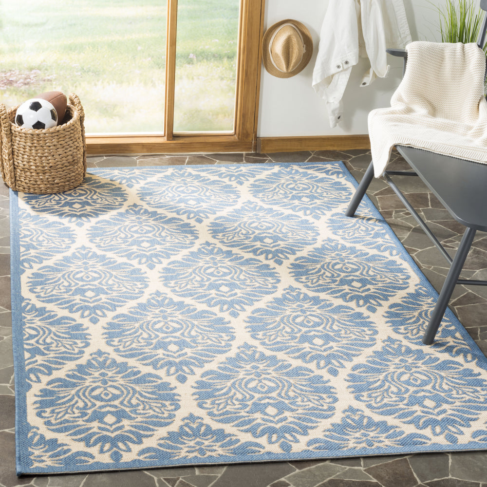 Safavieh Linden LND135N Cream/Blue Area Rug  Feature