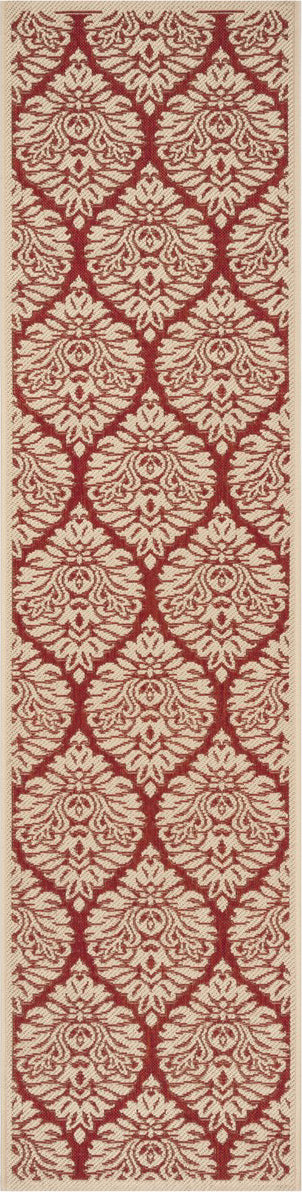 Safavieh Linden LND135Q Red/Creme Area Rug Runner Image