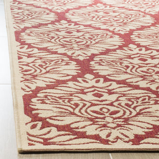 Safavieh Linden LND135Q Red/Creme Area Rug Detail Image