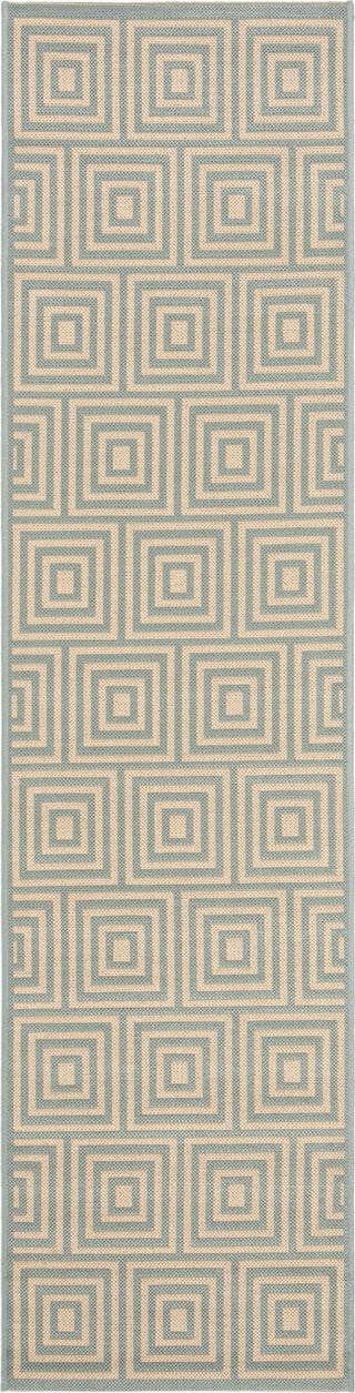 Safavieh Linden LND173L Cream/Aqua Area Rug 