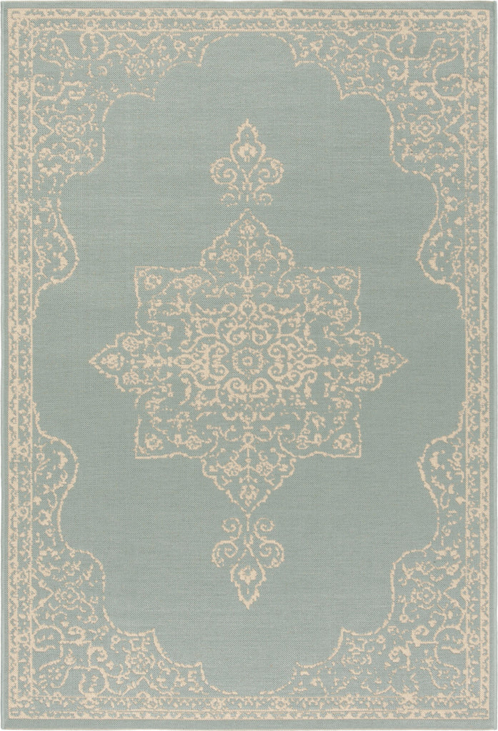 Safavieh Linden LND180L Cream/Aqua Area Rug main image