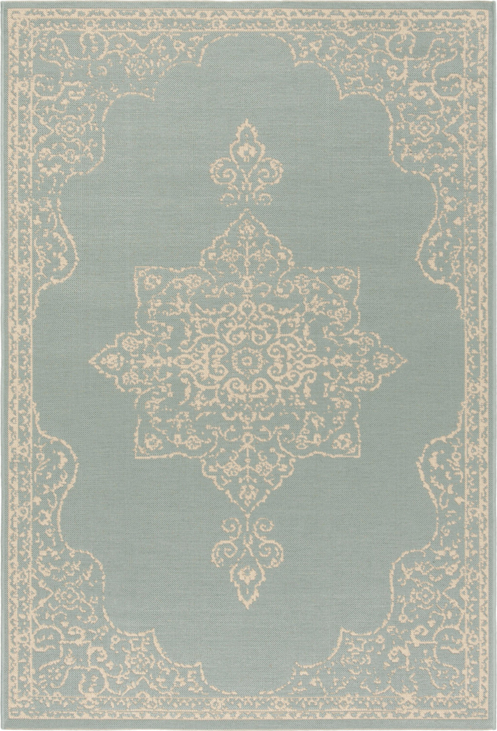 Safavieh Linden LND180L Cream/Aqua Area Rug – Incredible Rugs and Decor