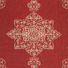 Safavieh Linden LND180Q Red/Creme Area Rug 