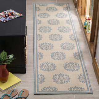 Safavieh Linden LND181K Aqua/Cream Area Rug 