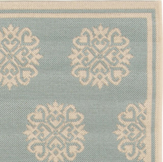 Safavieh Linden LND181K Aqua/Cream Area Rug 