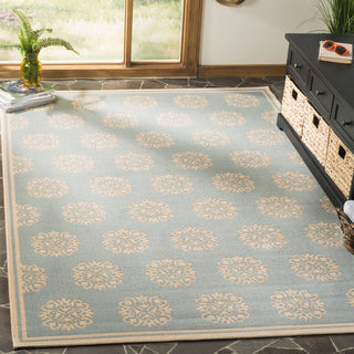 Safavieh Linden LND181K Aqua/Cream Area Rug  Feature