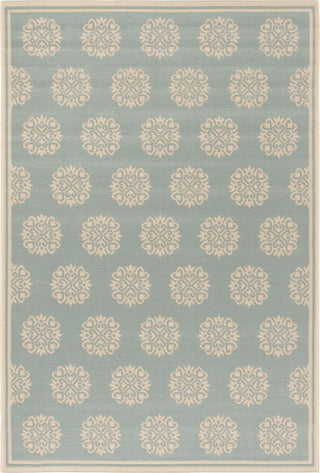 Safavieh Linden LND181K Aqua/Cream Area Rug main image