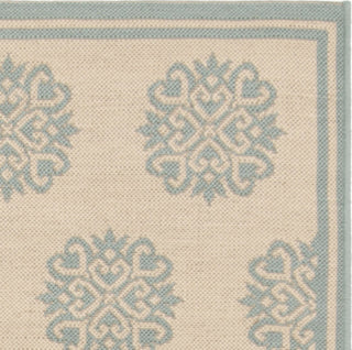 Safavieh Linden LND181L Cream/Aqua Area Rug 