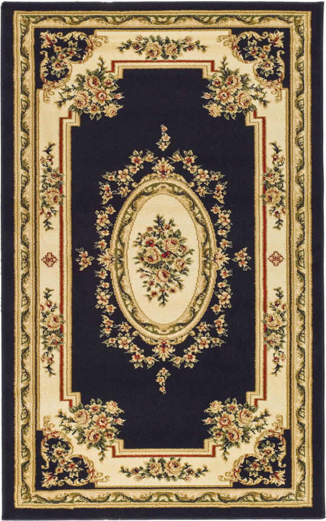 Safavieh Lyndhurst LNH218A Black/Ivory Area Rug main image